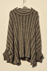 Sweater The Blasket - Silver - Aíne Knitwear - on hanger