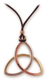 Trinity Knot Pendant – Copper, Brass and Silver - NJO Designs 