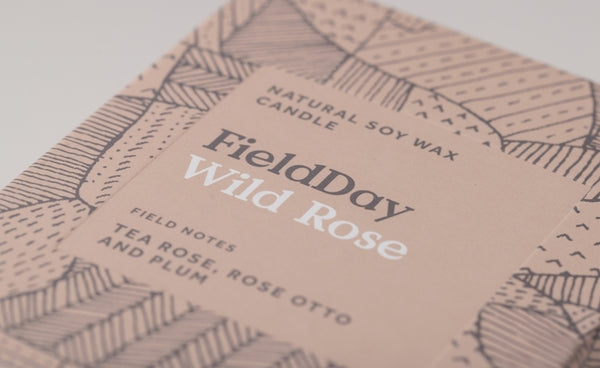 Wild Rose Large Candle – Field Day - Pure Ireland