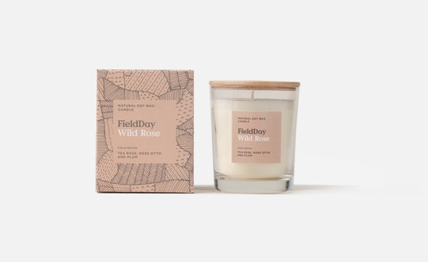 Wild Rose Large Candle + Box – Field Day