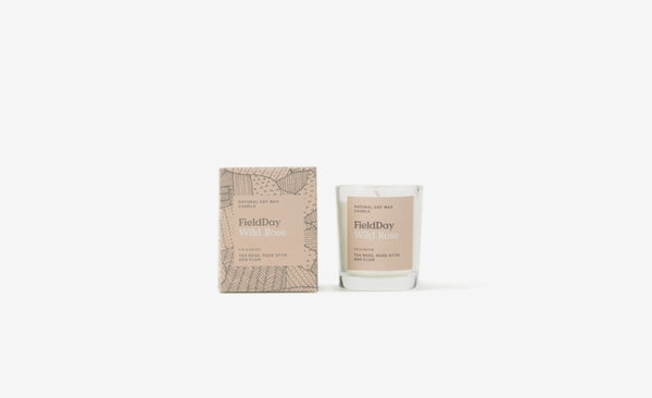 Wild Rose Small Candle + Box - Field day