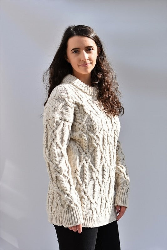 XOXO Aran Sweater – Ecru – McConnell 
