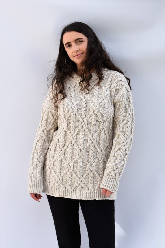 XOXO Aran Sweater – Ecru – McConnell