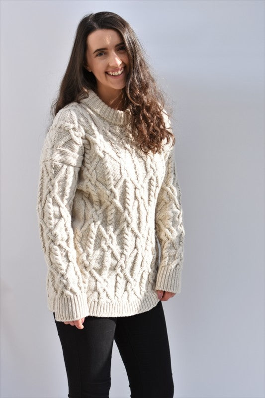XOXO Aran Sweater – Ecru – McConnell